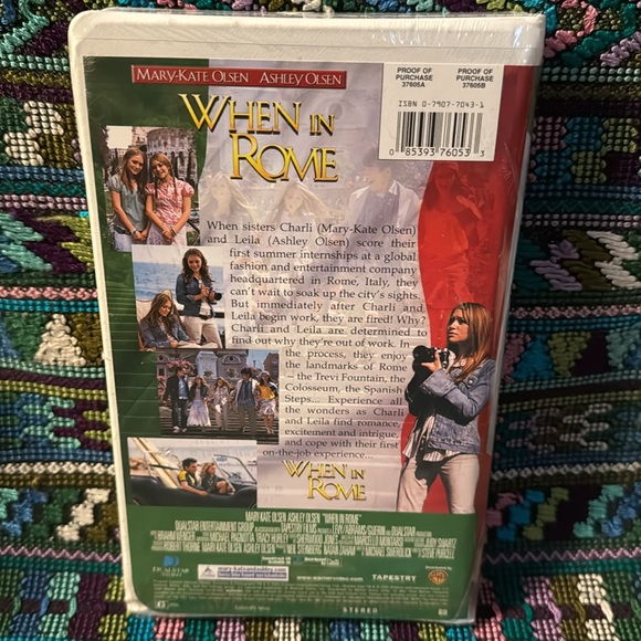 When in Rome VHS 📼 Unopened, in original plastic seal. Mary-Kate & Ashley Olsen - Picture 3 of 6